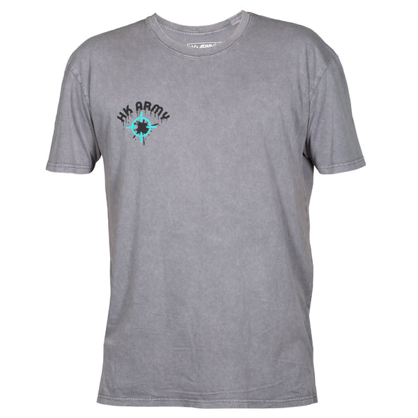 Paint Claw - T-Shirt - Grey Acid Wash