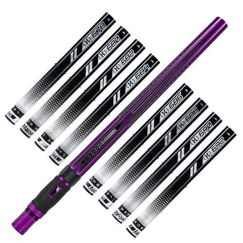 LAZR Elite Nova Barrel Kit - 15" Purple/Black - Black Inserts - Cocker Threads