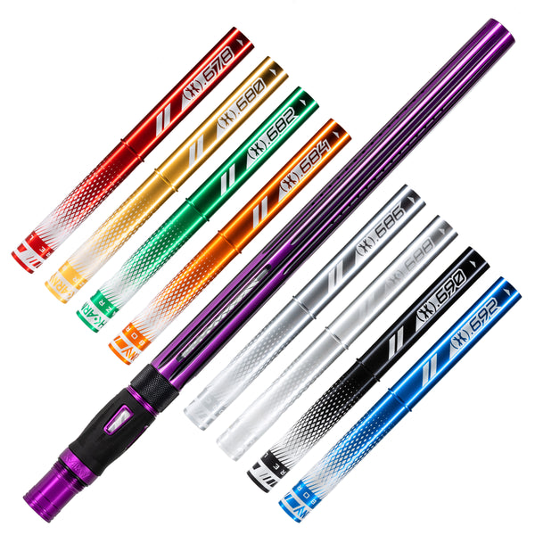 LAZR Elite Nova Barrel Kit - 15" Purple/Black - Colored Inserts - Cocker Threads