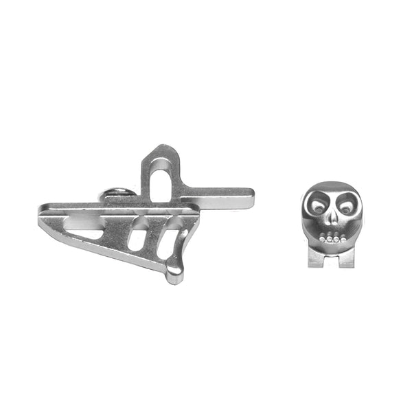 Skeleton Power Button + Release Trigger LTR/Rotor Kit - Silver