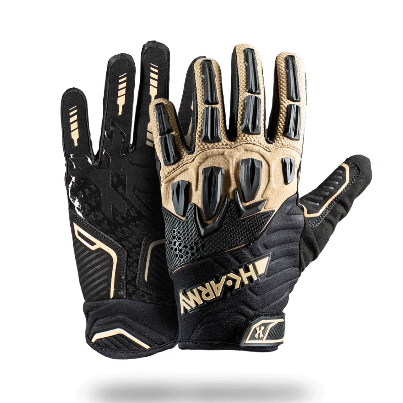 hk army handschuhe Hardline Armored Glove (Full Finger) Farbe:Rot / Schwarz kickboxen handschuhe gewicht Sparring profile velcro for easy Level III
