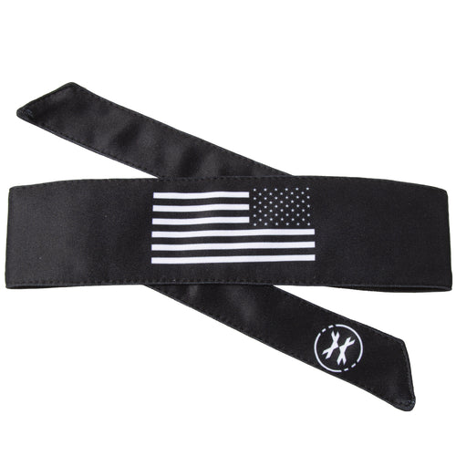 USA Flag Black/White Headband