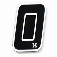 Number "0" Rubber Velcro Patch