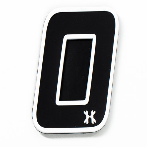 Number "0" Rubber Velcro Patch