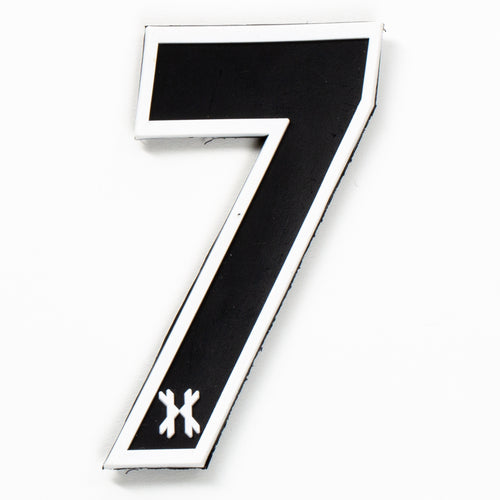 Number "7" Rubber Velcro Patch