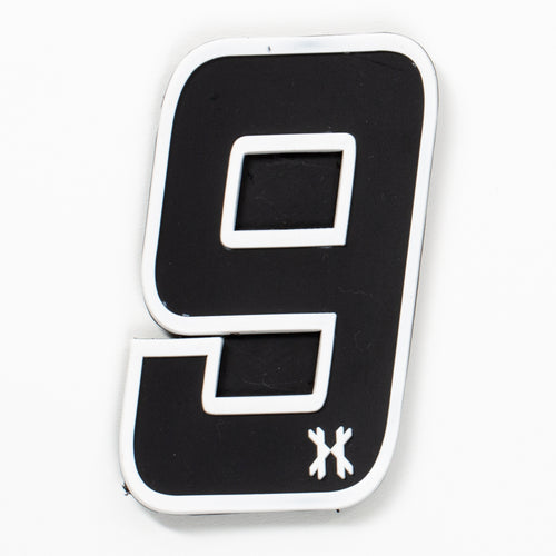 Number "9" Rubber Velcro Patch
