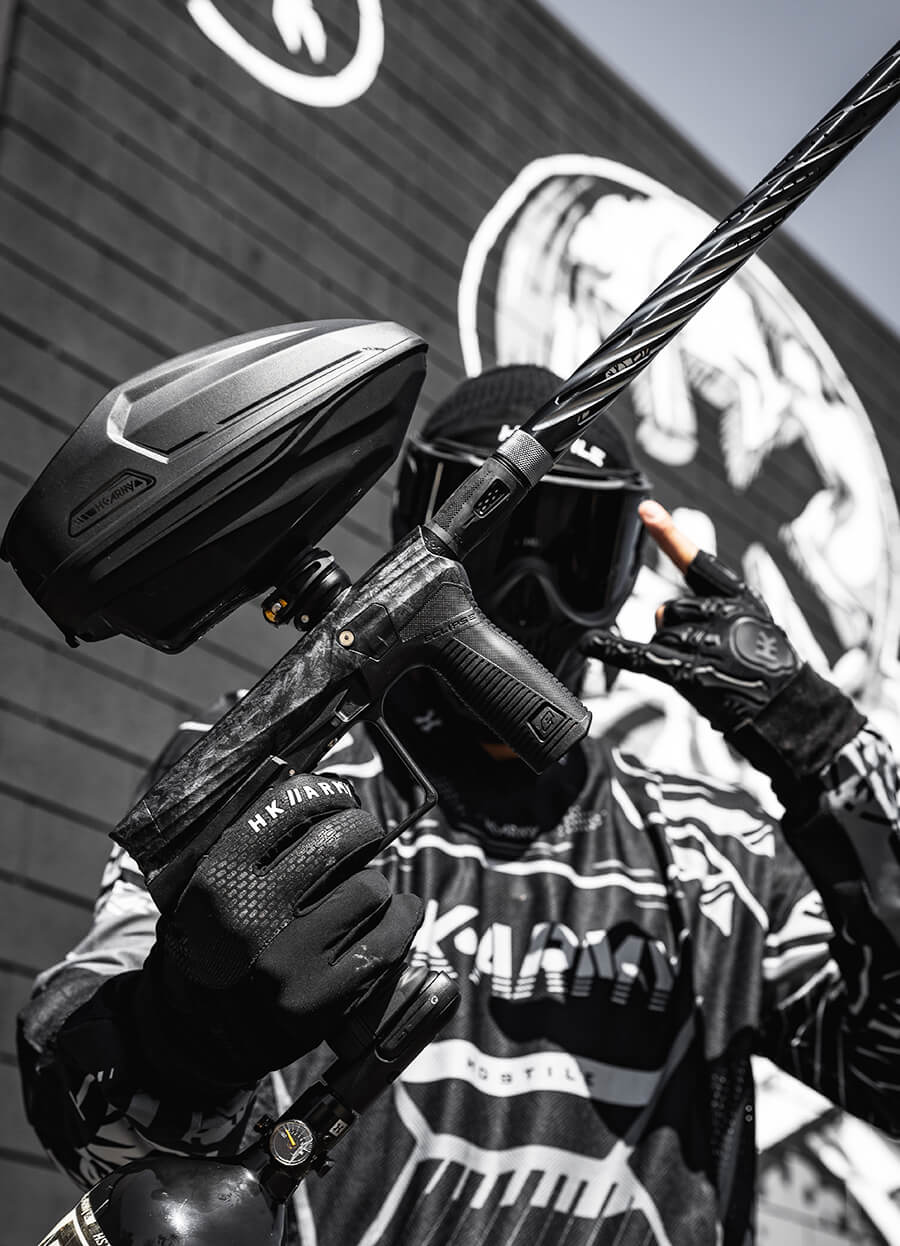 HK ETHA3 with Sonic Loader, LAZR Elite Orbit Barrel Pewter and 68/45 HSTL Air System.