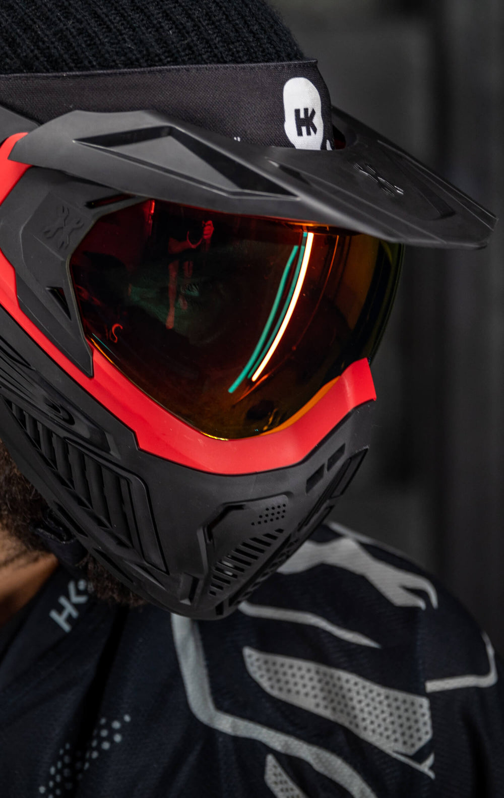SLR Flare Goggle with Scorch Lens and Universal Black Visor. Visor not included.