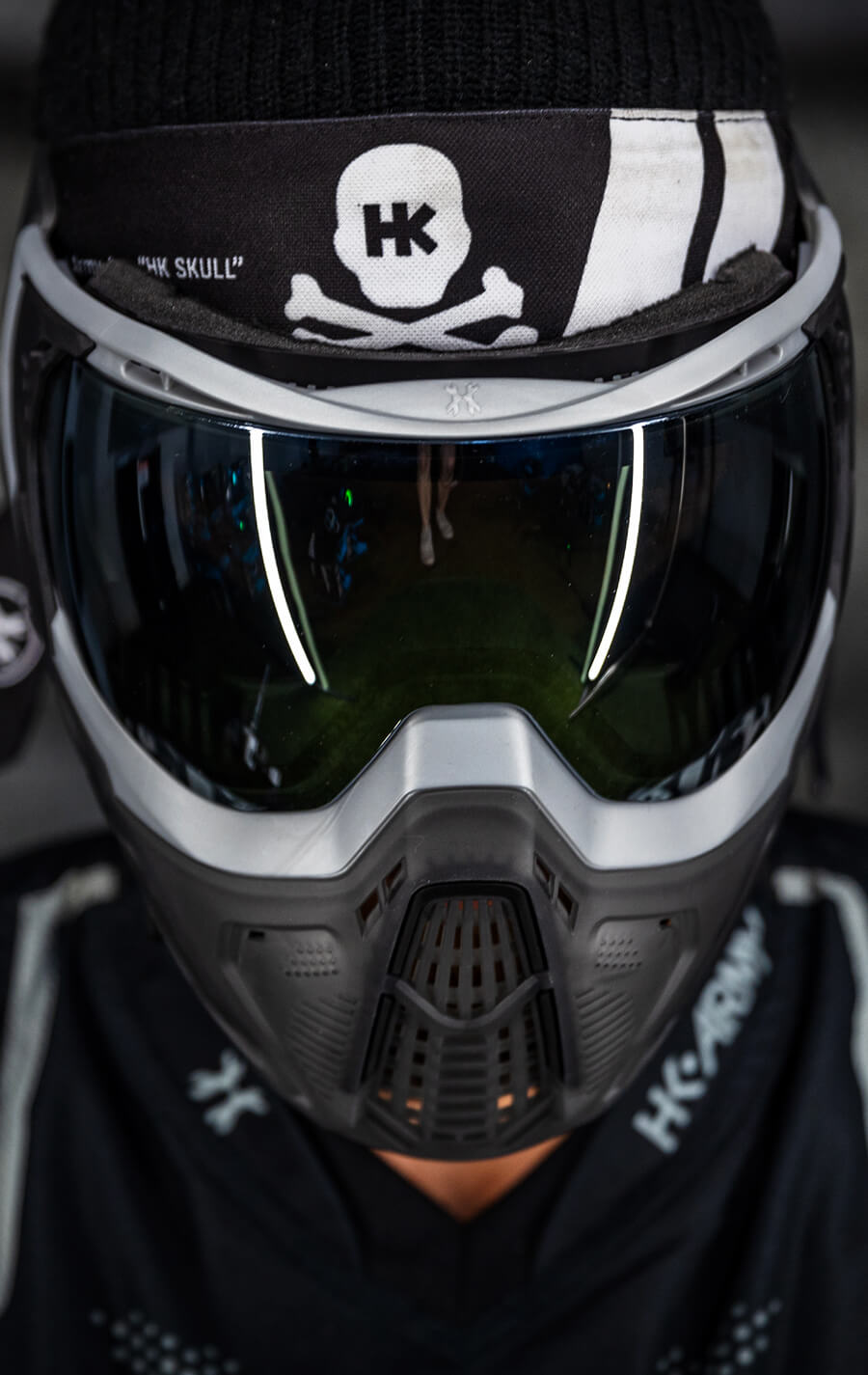 Graphite SLR Goggle with Silver Lens.