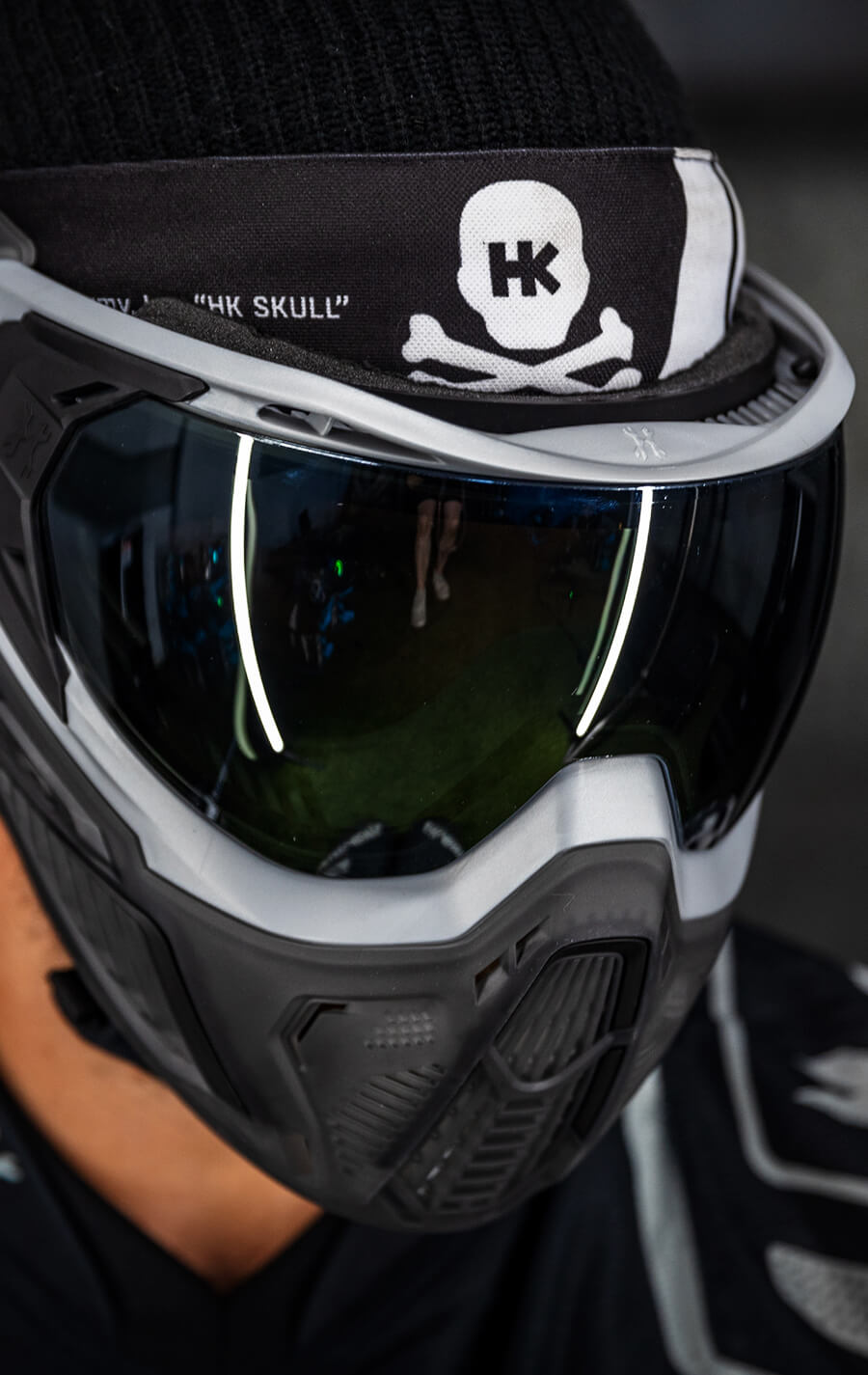 Graphite SLR Goggle with Silver Lens.