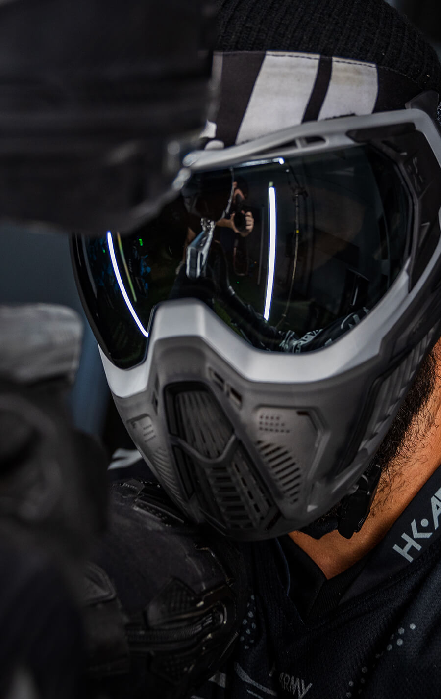 Graphite SLR Goggle with Silver Lens.