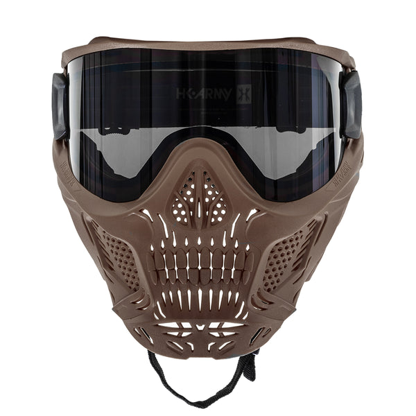 HSTL® Skull Goggle "Grave Digger" - Tan w/ Smoke Lens