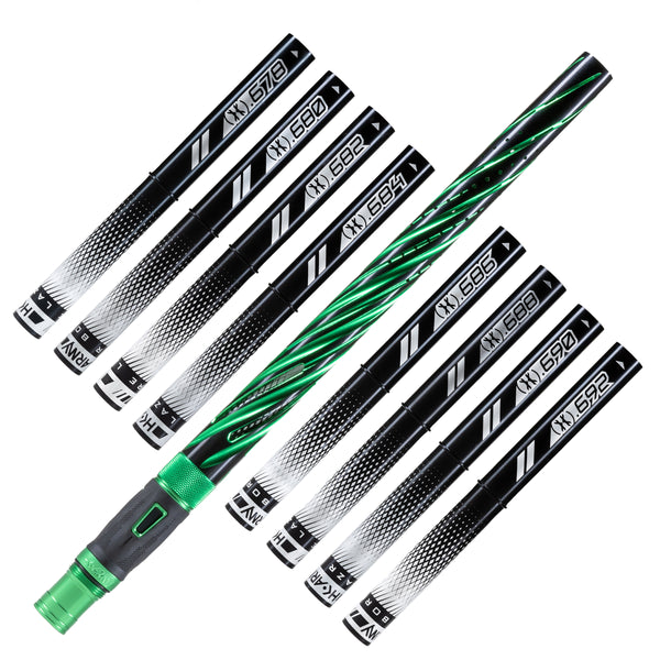 LAZR Elite Orbit Barrel Kit - 15" Dust Green/Black Inserts - Cocker Threads
