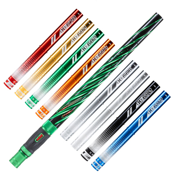 LAZR Elite Orbit Barrel Kit - 15" Dust Green/Colored Inserts - Cocker Threads