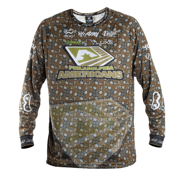 Philadelphia Americans - ICC - Hostilewear Skulls Dry Fit - Event Jersey