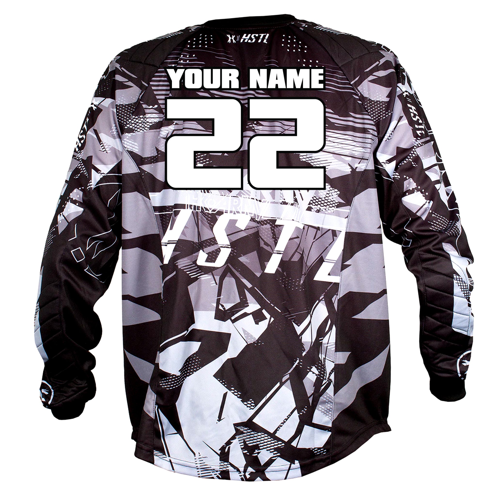 Personalized Youth HSTL Line Jersey Charcoal Black/Grey