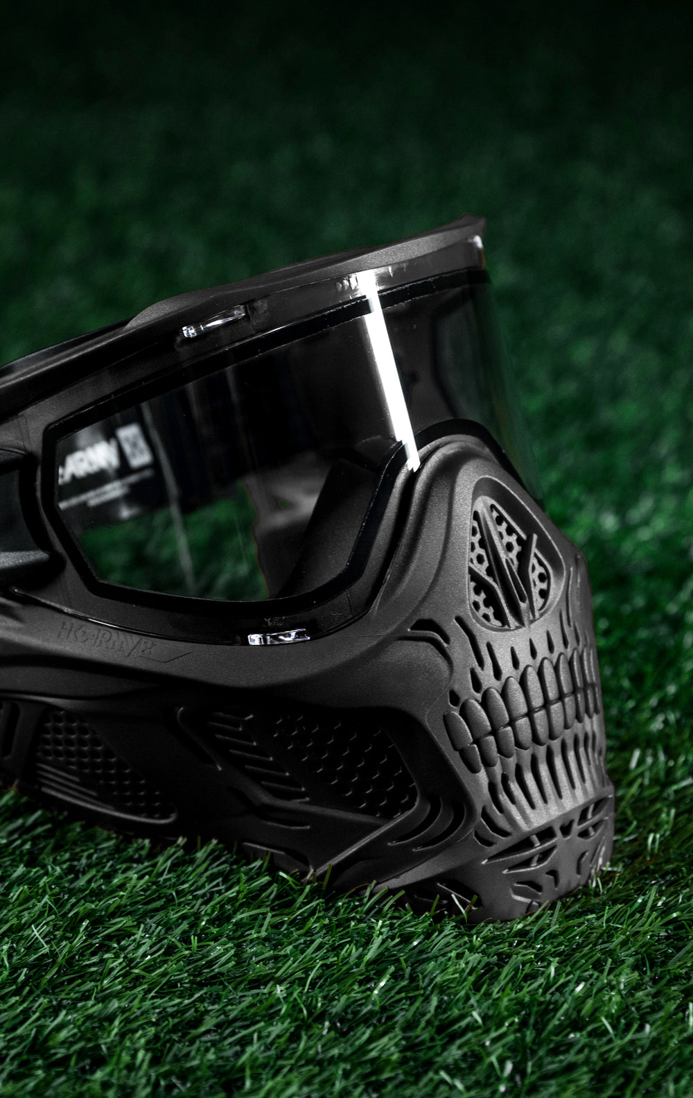 Black HSTL Skull Goggle with Clear Lens.