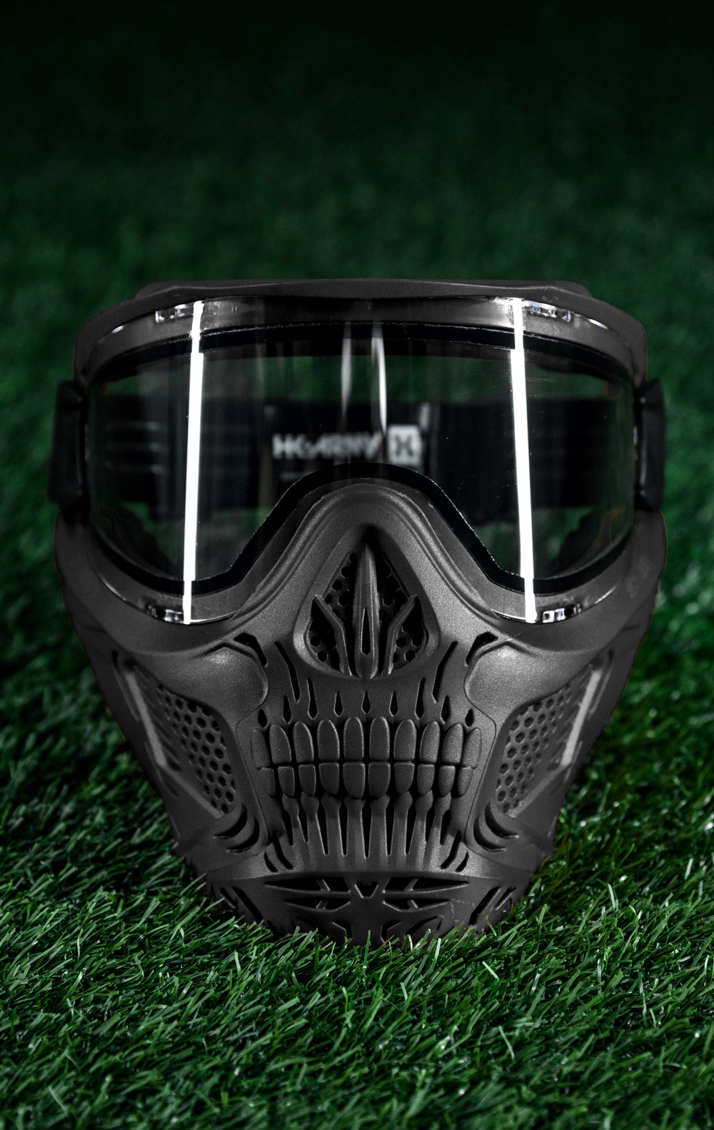 Black HSTL Skull Goggle with Clear Lens.