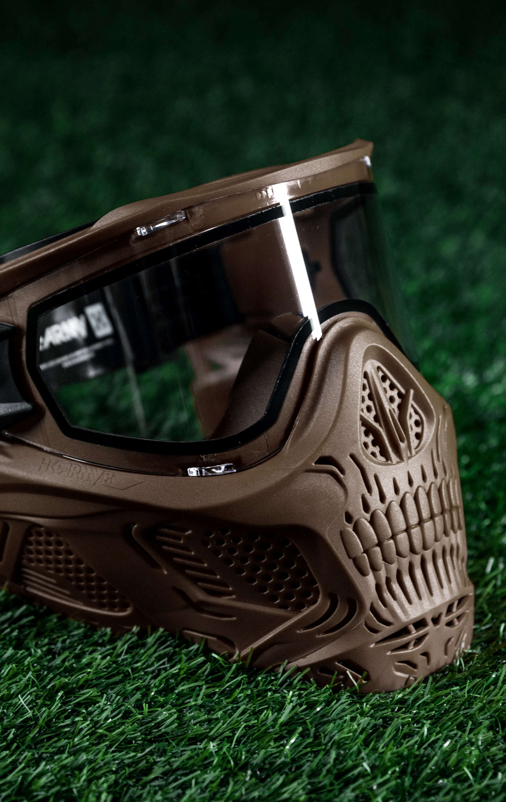 Tan HSTL Skull Goggle with Clear Lens.