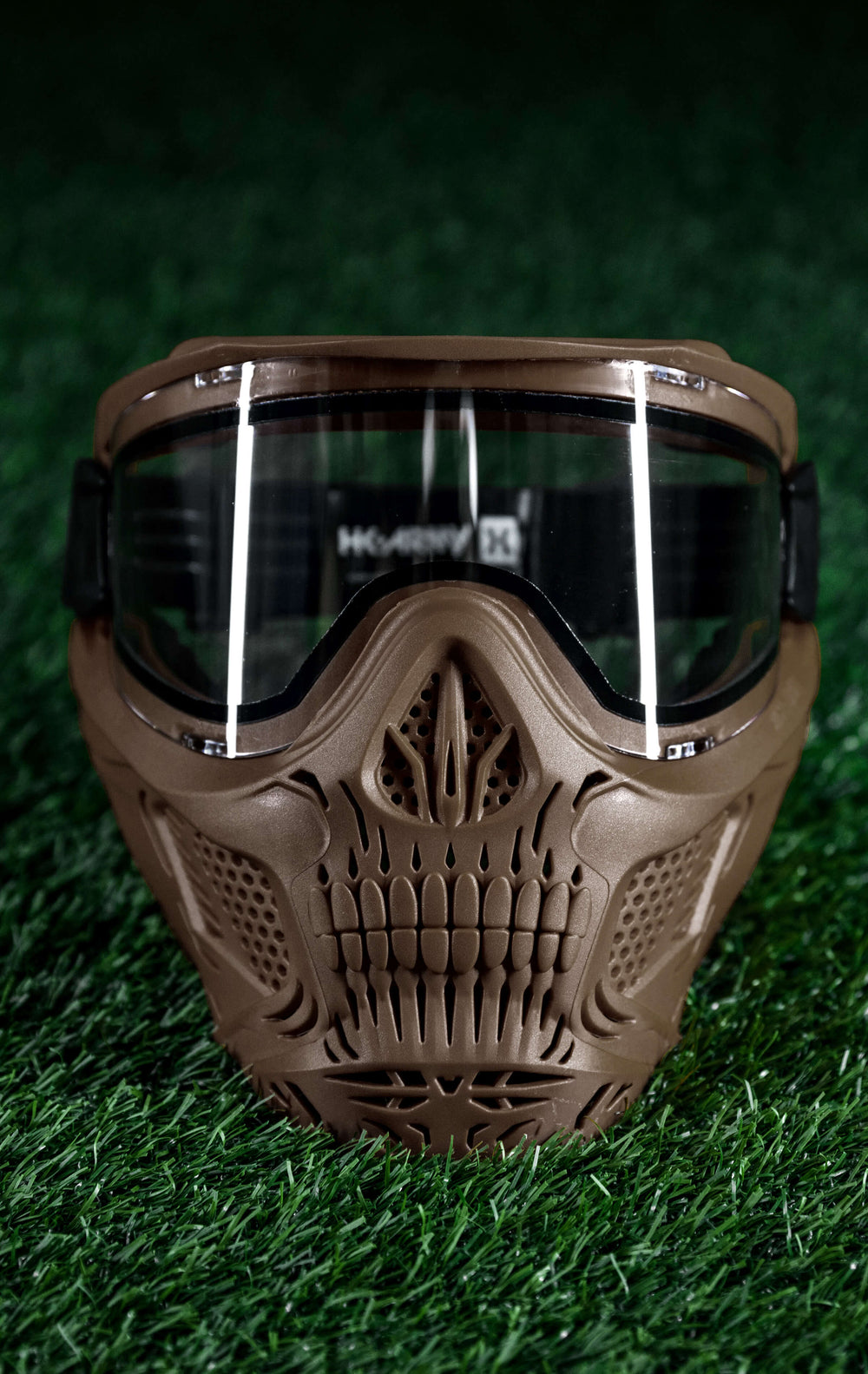 Tan HSTL Skull Goggle with Clear Lens.