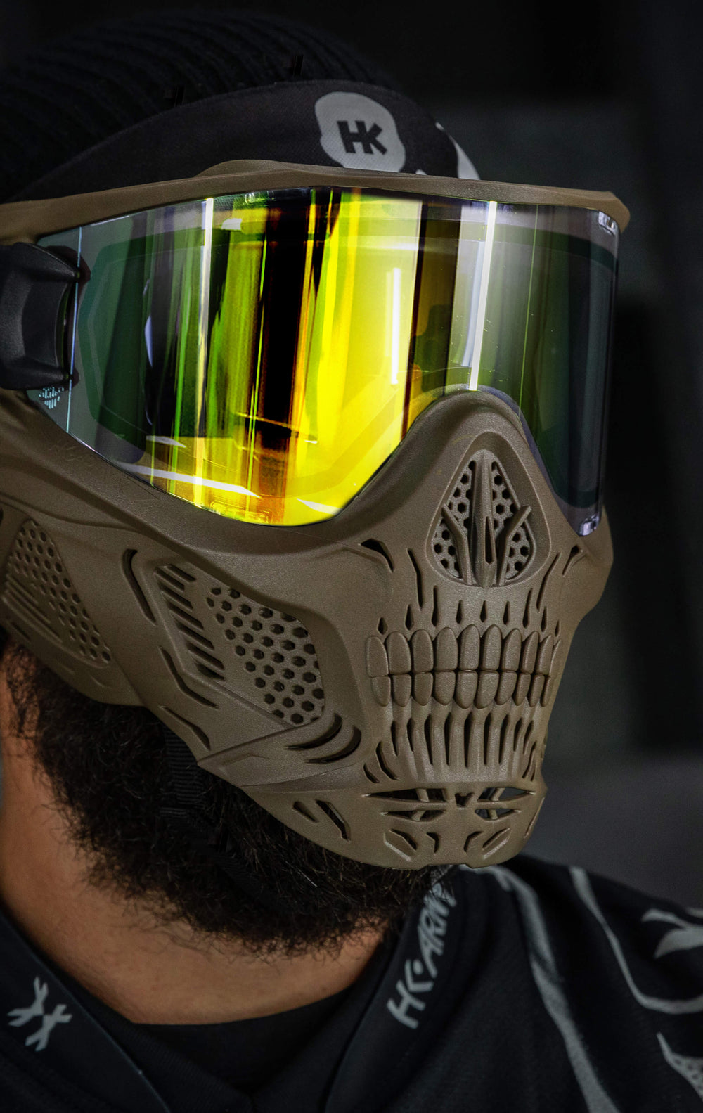 Sandman - Tan Frame with Gold Lens.