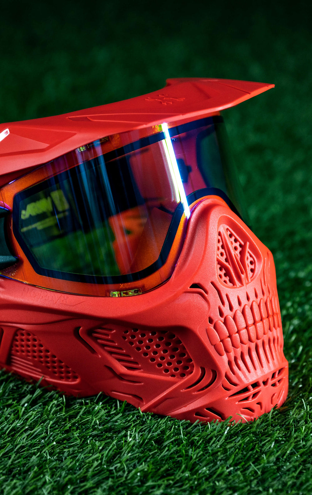 Red Frame with Fire Lens and Universal Red visor.