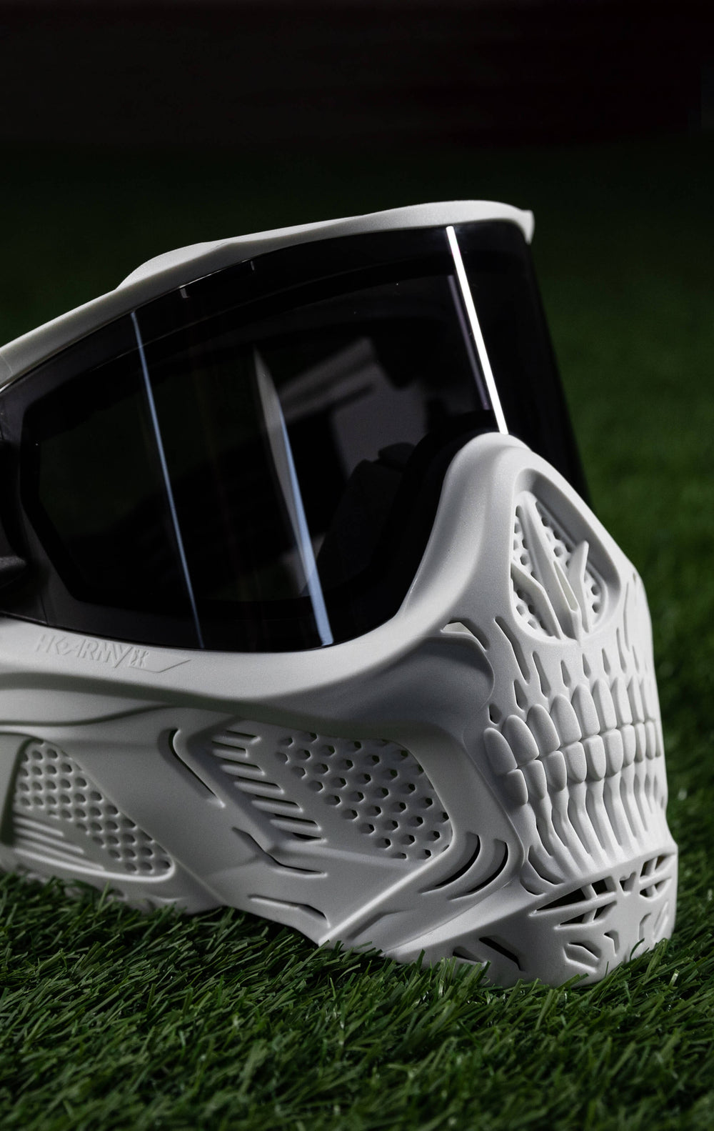 Ghost - White HSTL Skull Frame with Smoke Lens.