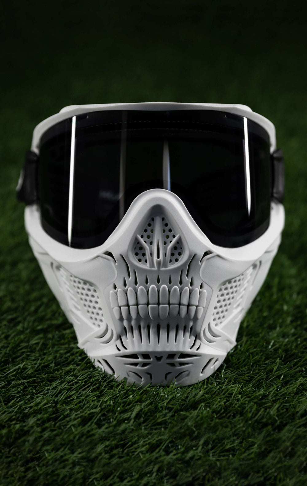 Ghost - White HSTL Skull Frame with Smoke Lens.