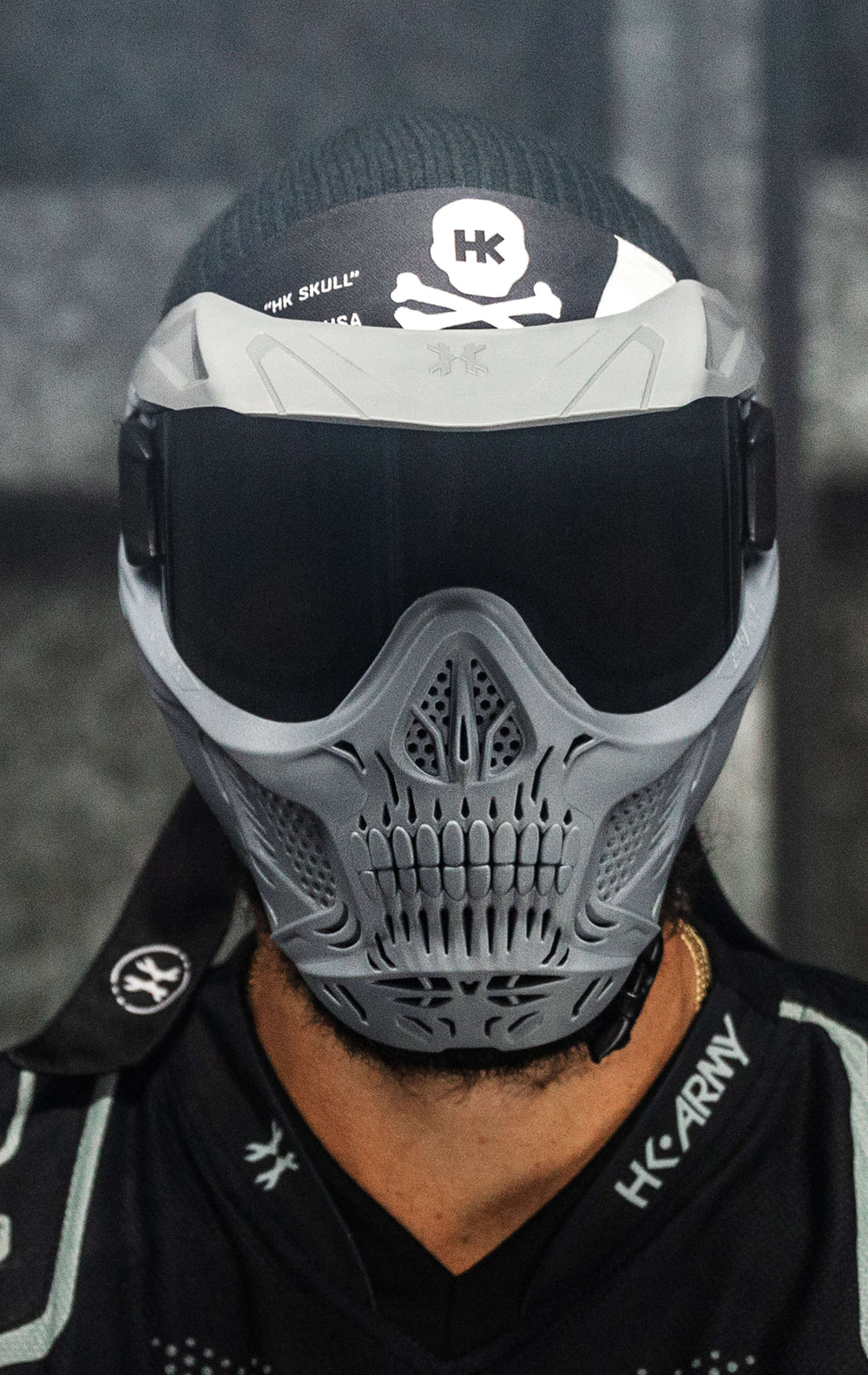 Gray Frame with Smoke Lens and Universal Gray Visor.