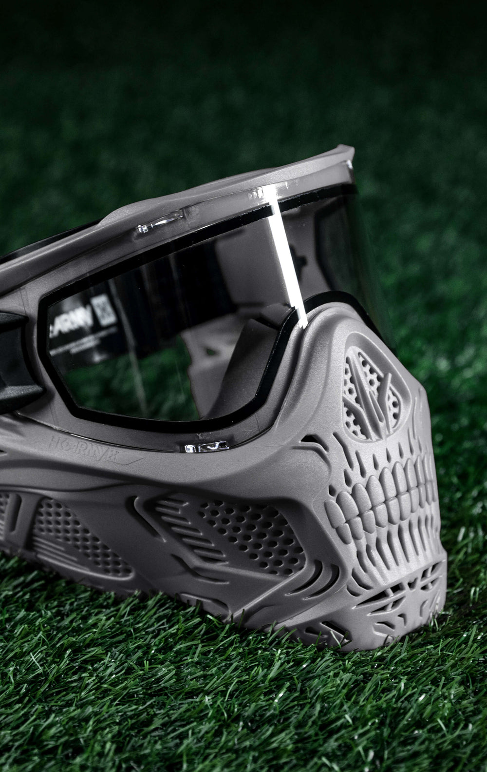 Grey HSTL Skull Goggle with Clear Lens.