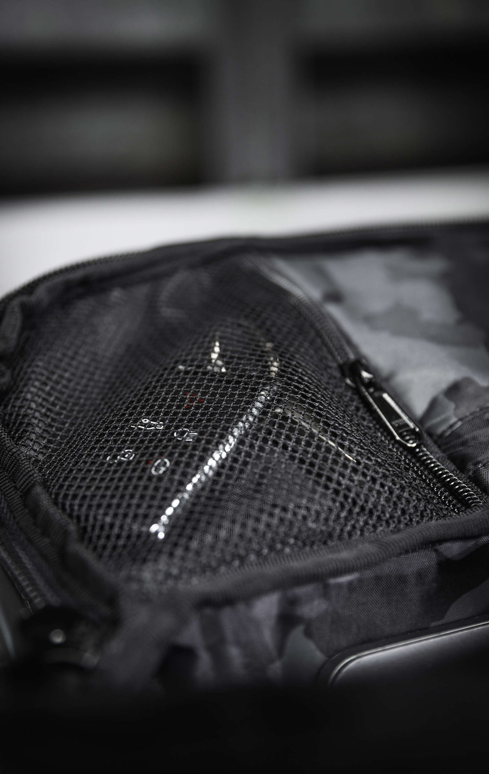 Small item storage compartments for keys, phone, wallet, etc.