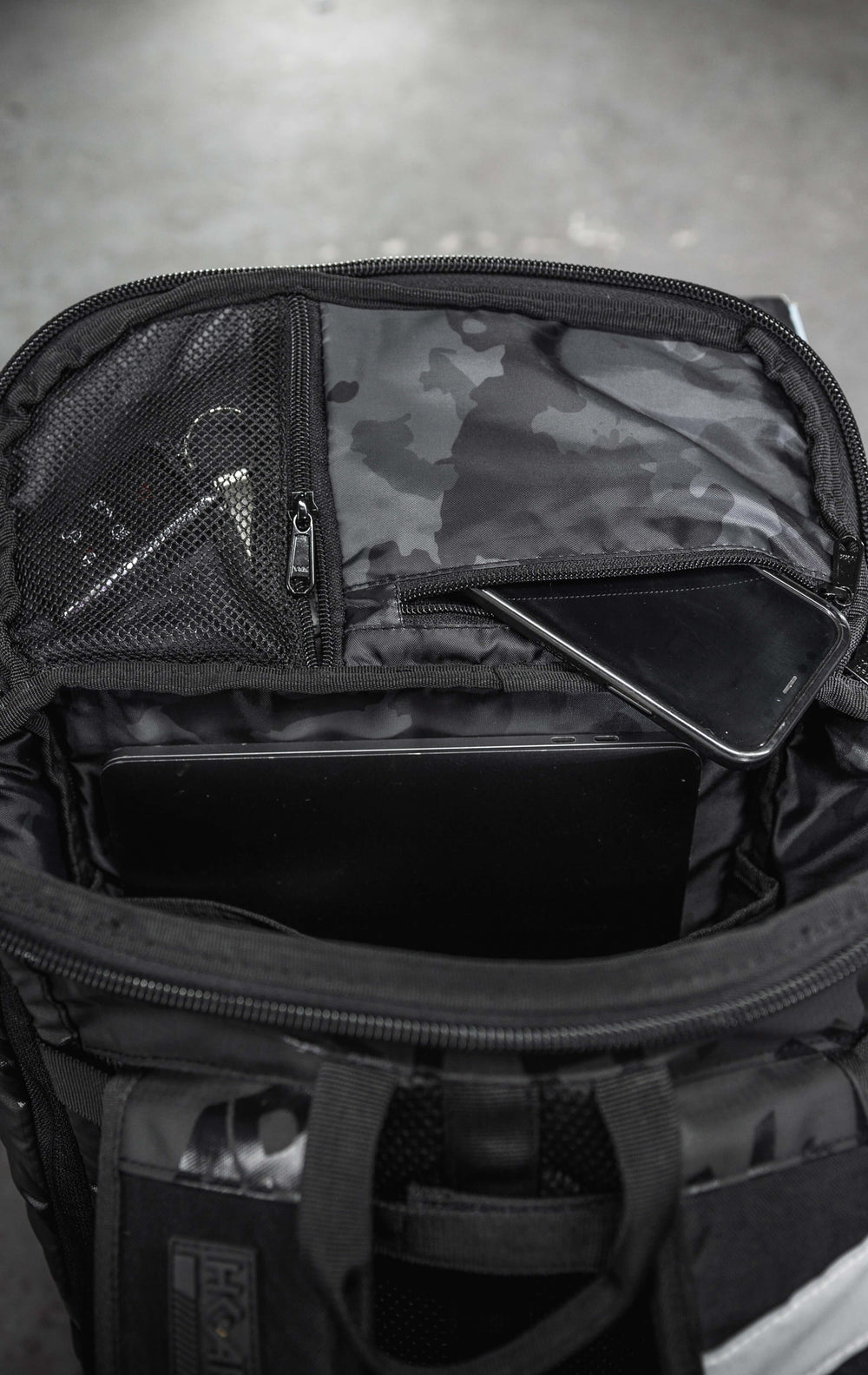 Multiple interior storage compartments.