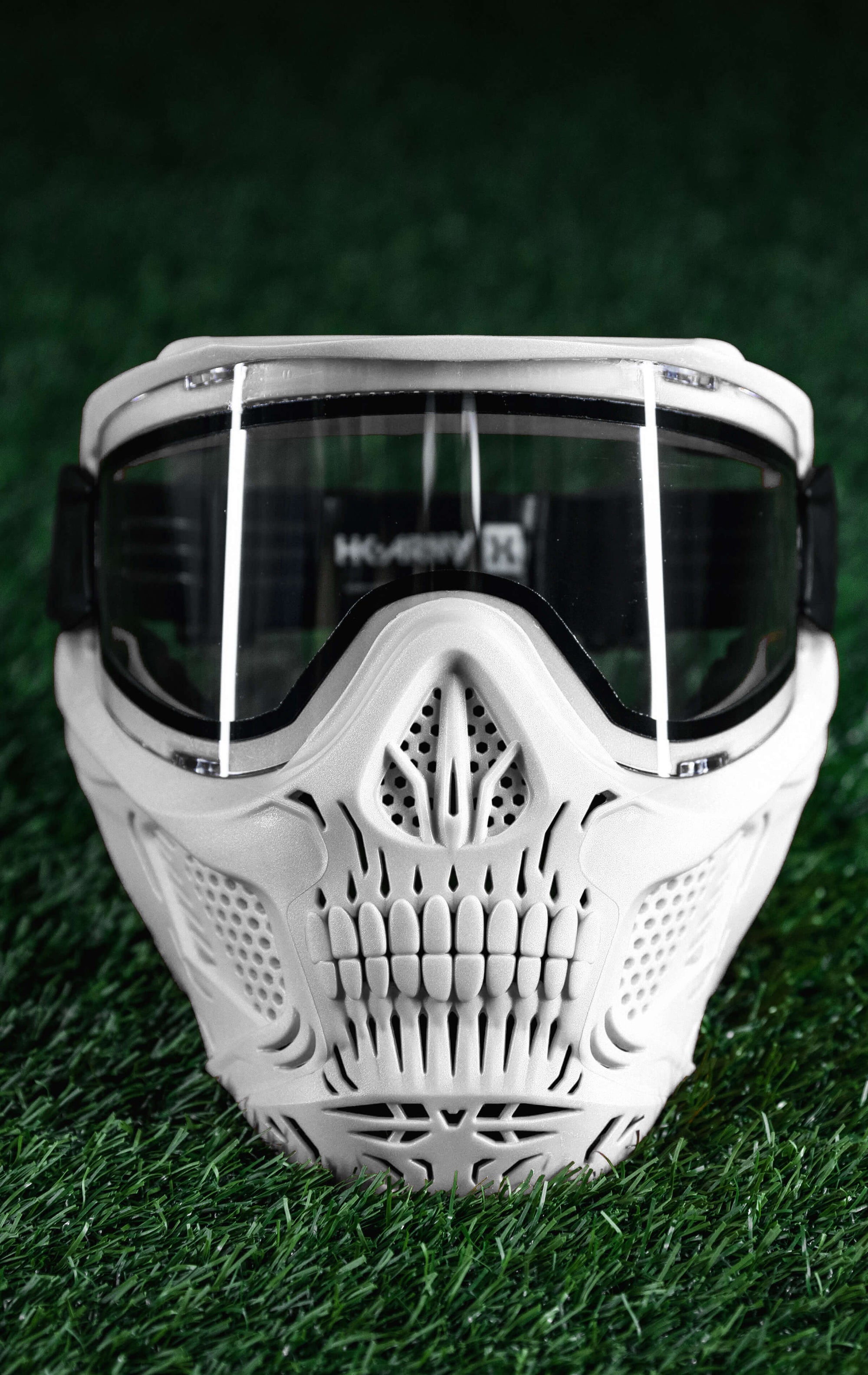 HSTL Skull Goggle - White w/ Clear Lens