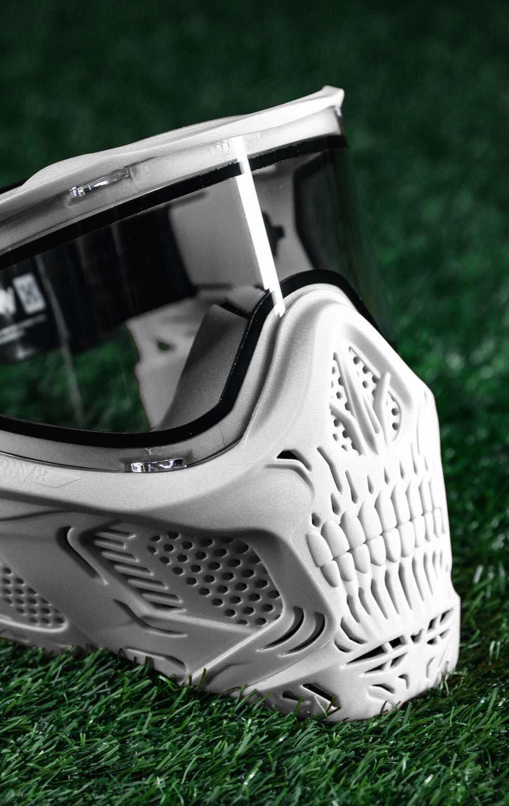 White HSTL Skull Goggle with Clear Lens.