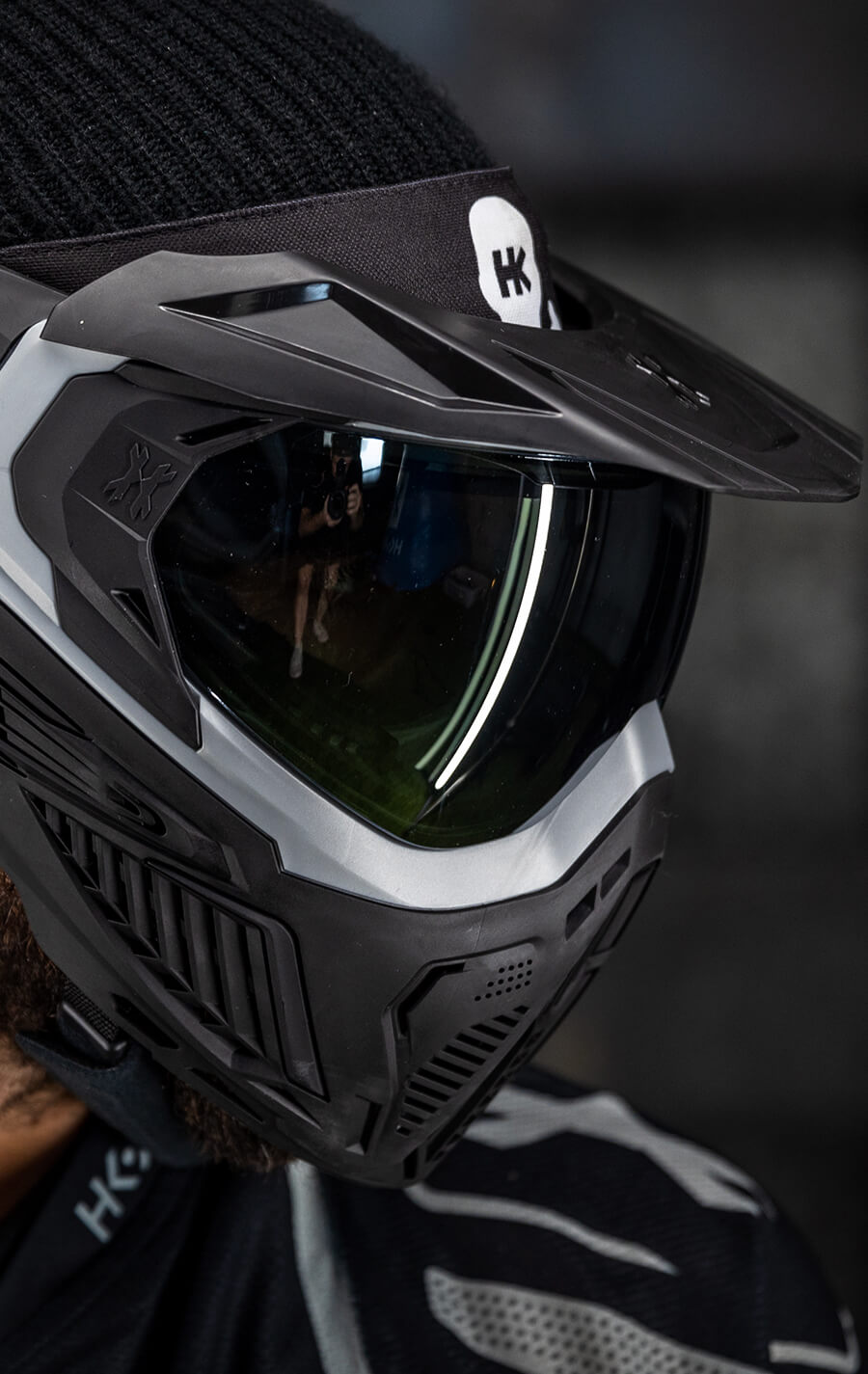 Mercury SLR Goggle with Silver Lens and Universal Black Visor. Visor not included.