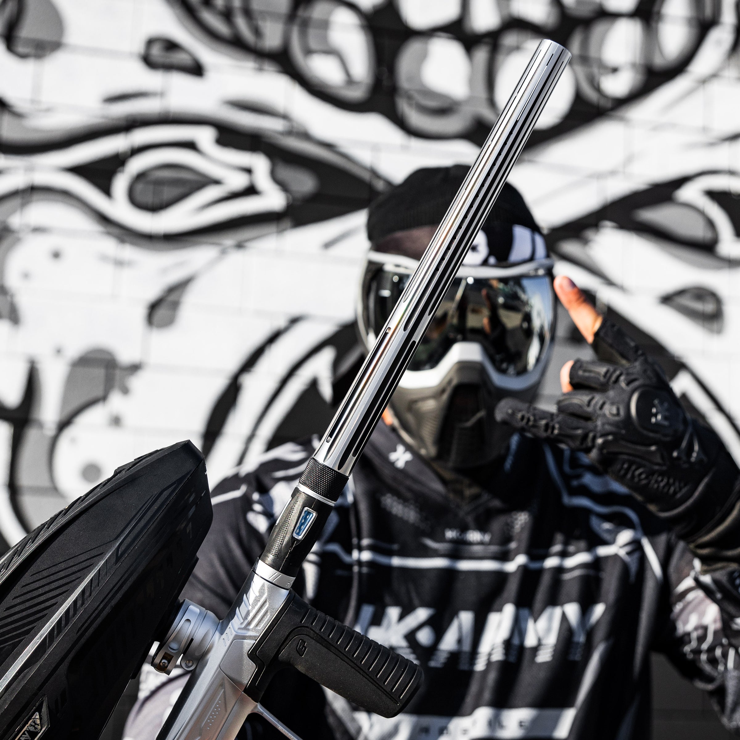 LAZR Elite Nova Barrel Tip - Silver/Black | HK Army
