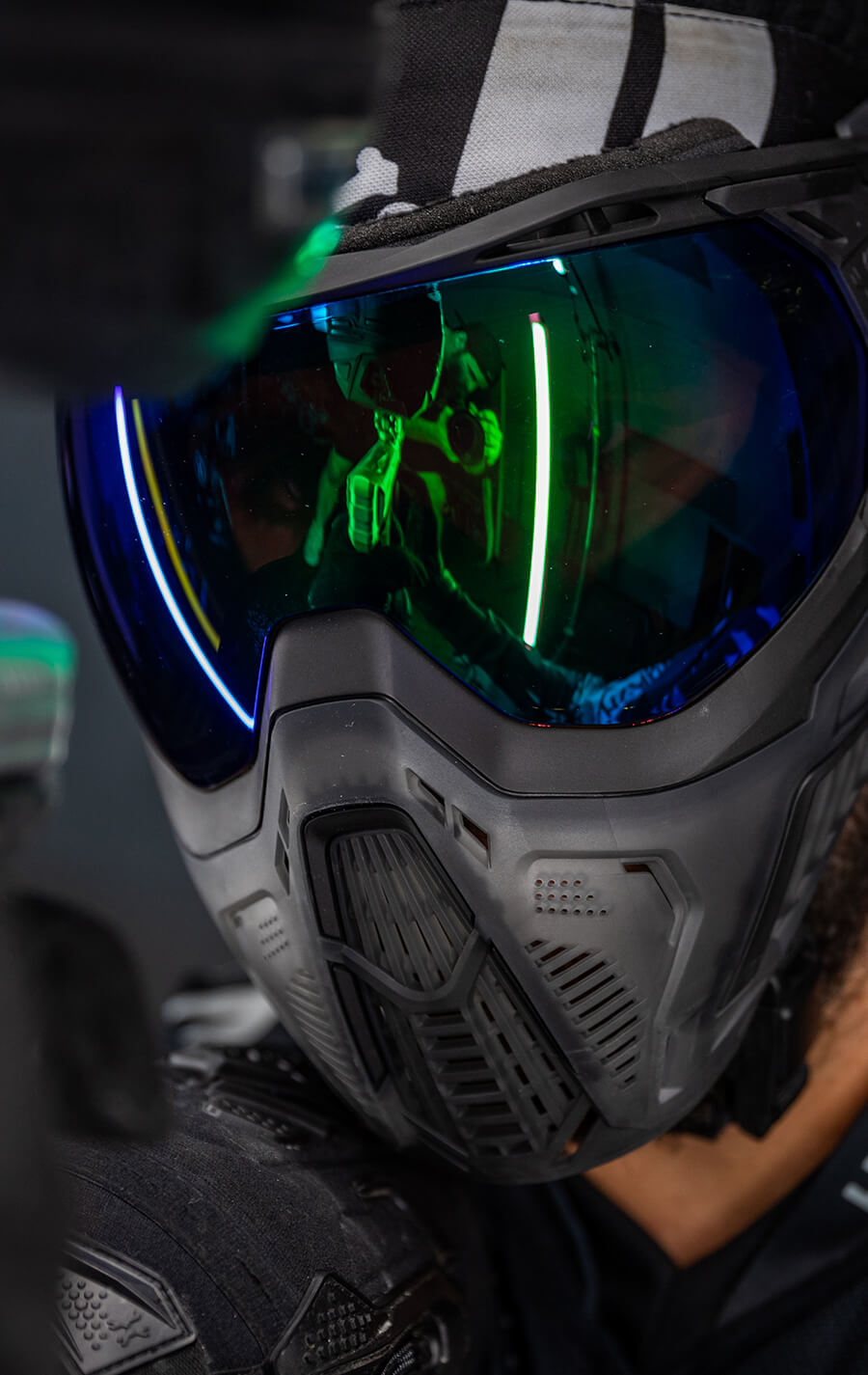 Odyssey SLR Goggle with Aurora Green Lens.