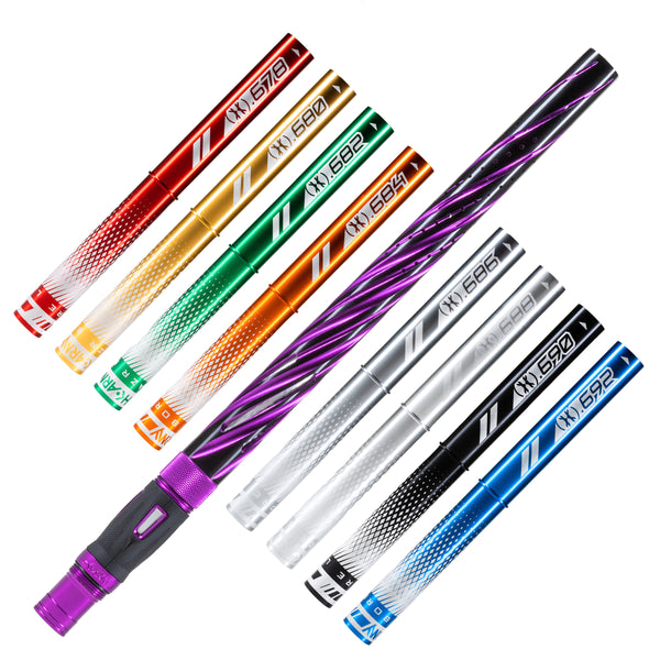 LAZR Elite Orbit Barrel Kit - 15" Dust Purple/Colored Inserts - Cocker Threads