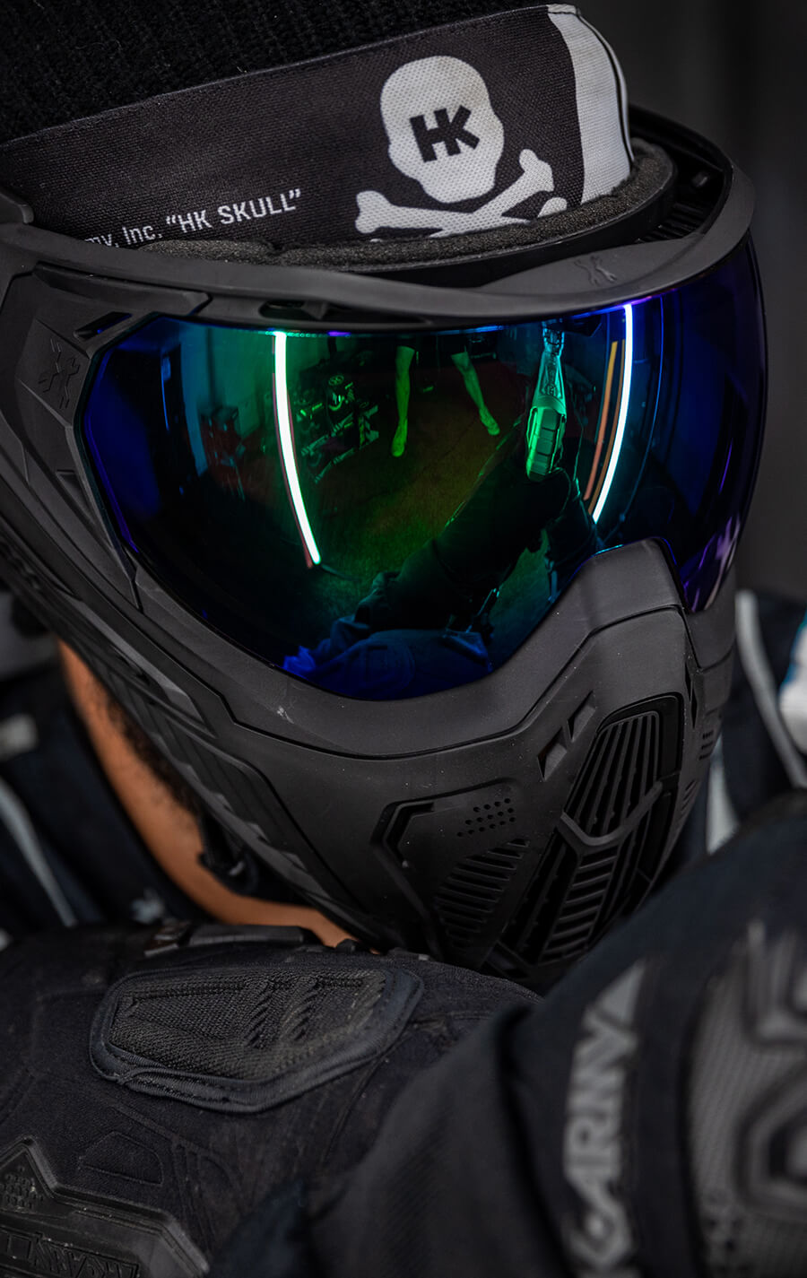 Quest SLR Goggle with Aurora Green Lens.