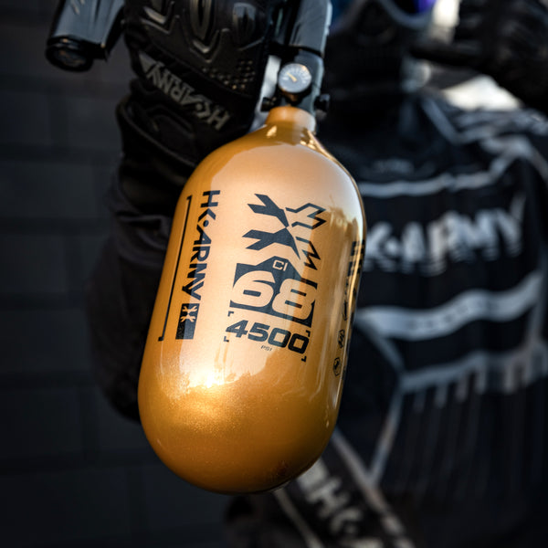 Rush - 68ci / 4500psi "EXTRA LITE" Standard Reg Air System - Gold/Black