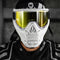HSTL® Skull Goggle "Saint" - White w/ Gold Lens