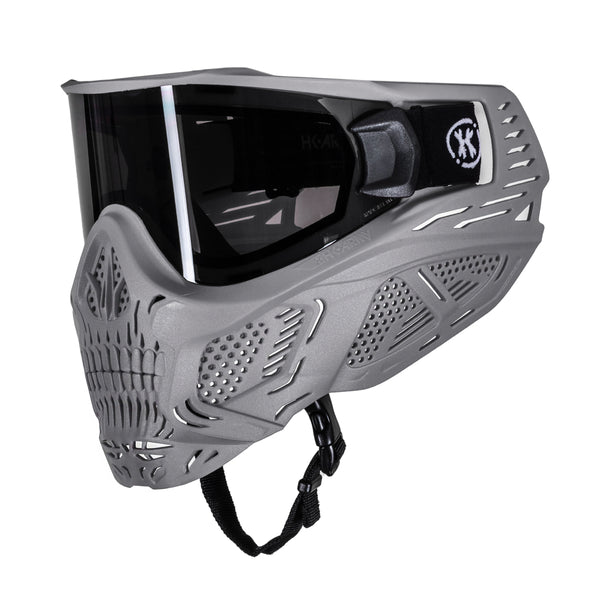 HSTL® Skull Goggle "Tombstone" - Grey w/ Smoke Lens