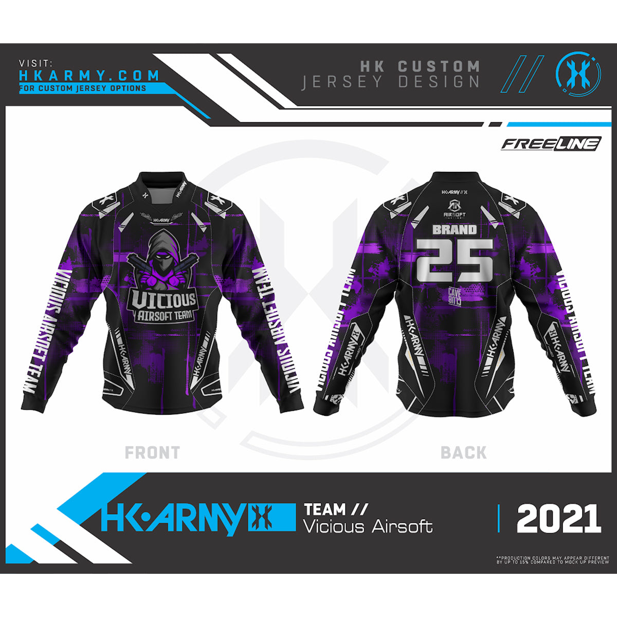 Custom Paintball Jerseys and Team Gear HK Army Paintball