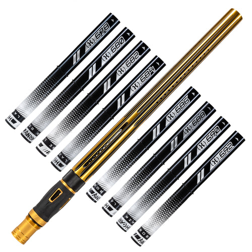 LAZR Elite Nova Barrel Kit - 15" Gold/Black - Black Inserts - Cocker Threads